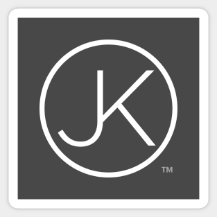 JK logo (white colorway) Sticker